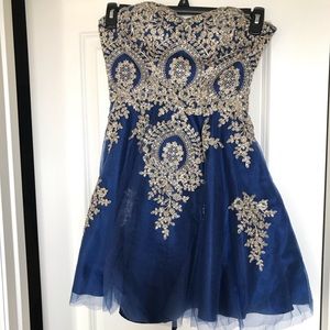 Blue homecoming dress